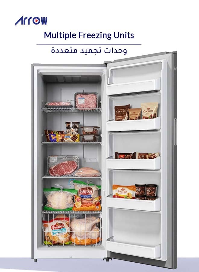 Arrow 510Liters,18 Cu.Ft,Single Door Upright Refrigerator with 7 Years Compressor Warranty, No-Frost Freezer with Inverter Compressor, Multi Air Flow, Hygiene Cooling, Energy-Saving, LED Lighting | Model No: RO1-660VNF - Image 2